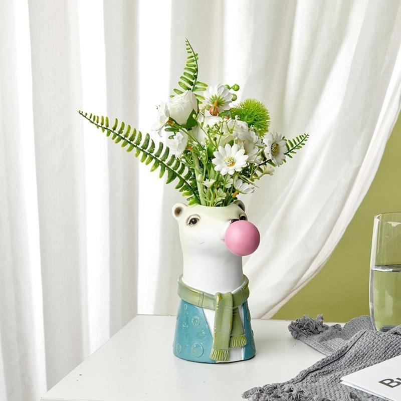 Bubblegum Animal Vase Bear | Sage & Sill