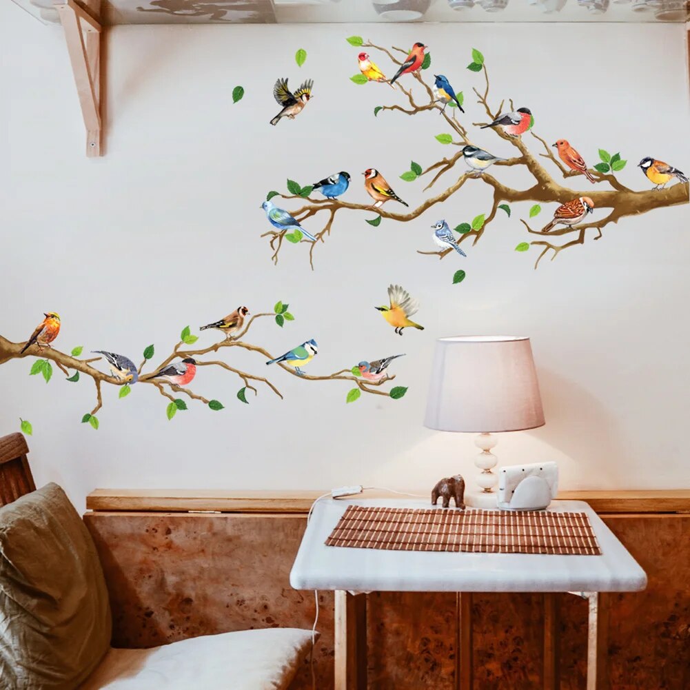 Bird On Branch Wall Sticker